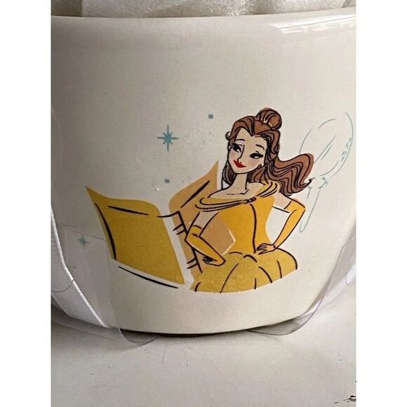 Set Of 4 Rae Dunn Disney Princess Measuring Cups Belle Tiana Cinderella Ariel - Picture 2 of 6